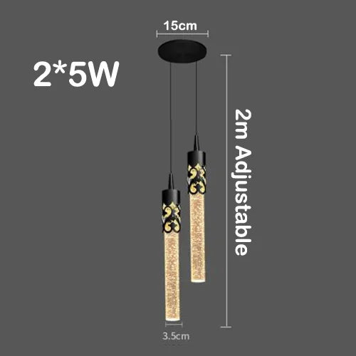 IWP Modern LED Crystal Chandelier