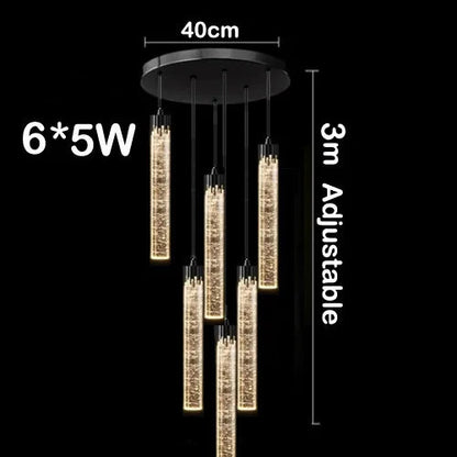 IWP Modern LED Crystal Chandelier