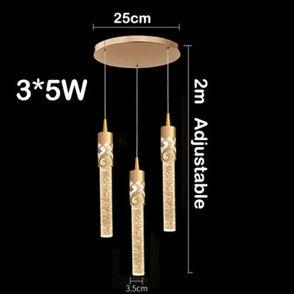 IWP Modern LED Crystal Chandelier