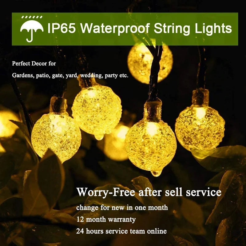 IWP Solar Crystal Globe Lights