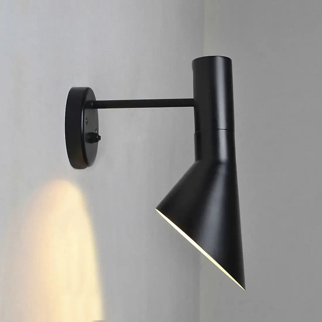 Industrial Adjustable Wall Lamp, Black