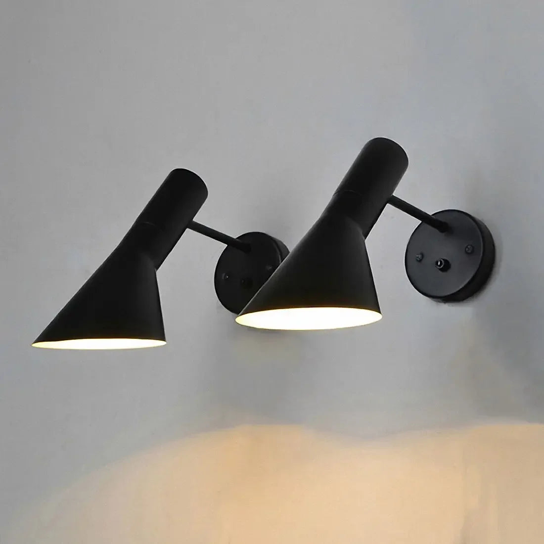 Industrial Adjustable Wall Lamp, Black