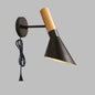 Industrial Adjustable Wall Lamp, Black