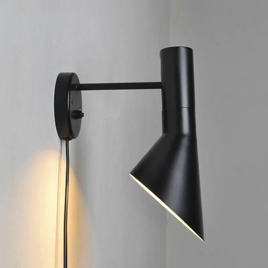 Industrial Adjustable Wall Lamp, Black