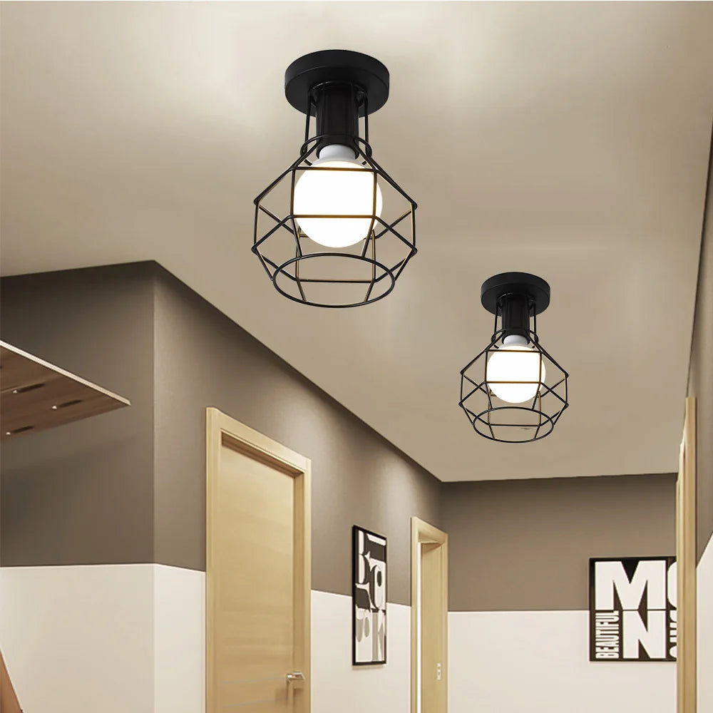 Industrial Retro Ceiling Lamp E27