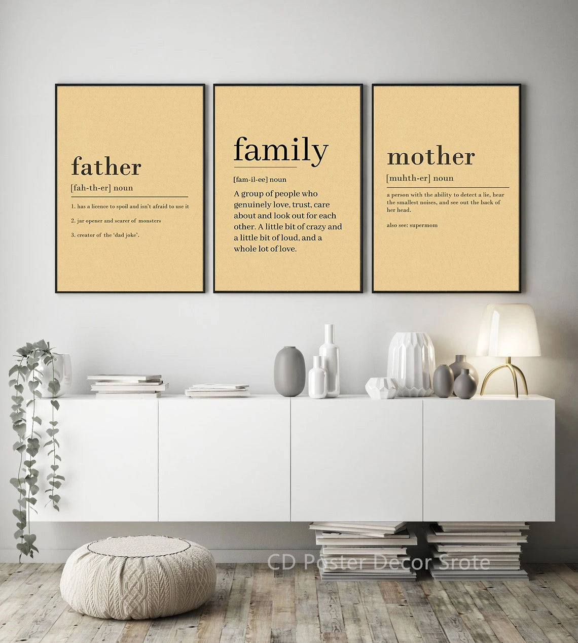 Inspirational Family Love Definition Poster