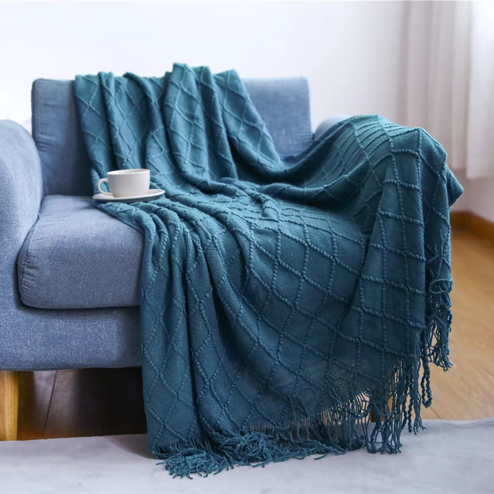 Inya Luxury Knitted Fleece Blanket