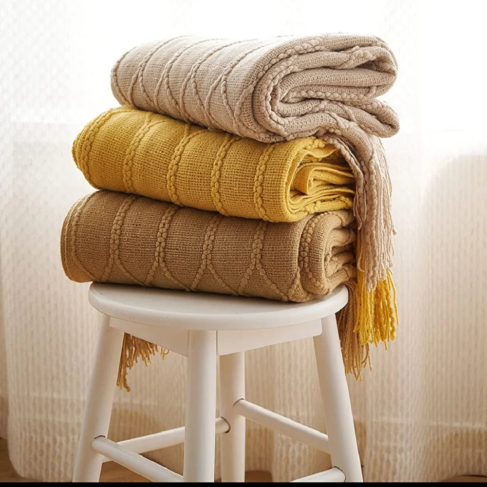 Inya Luxury Knitted Fleece Blanket