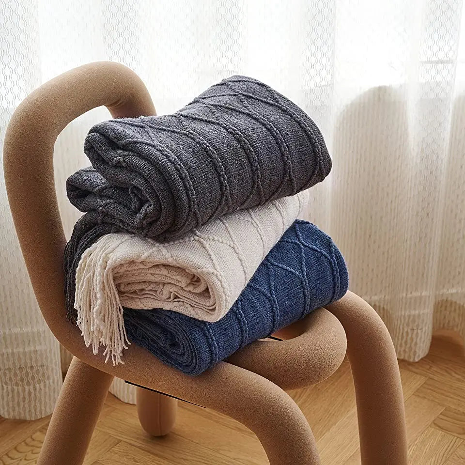 Inya Luxury Knitted Fleece Blanket