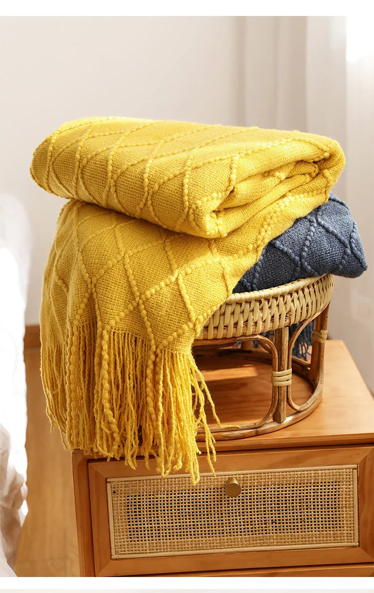 Inya Luxury Knitted Fleece Blanket