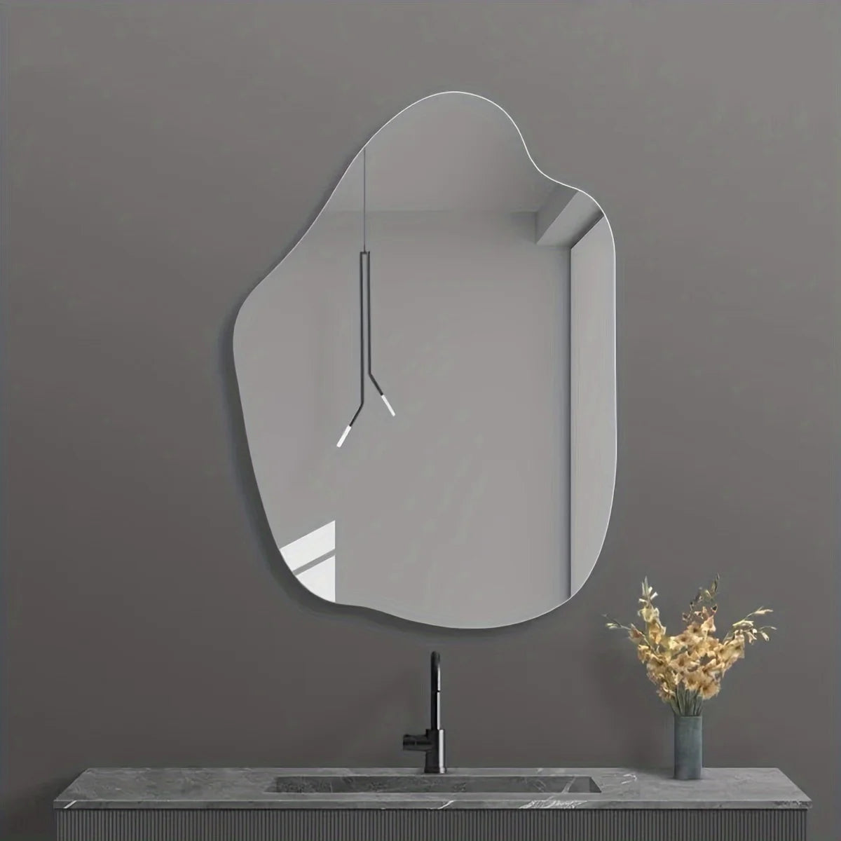 Irregular Shatterproof Acrylic Wall Mirror