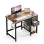 JHK 55-Inch Wooden Home Office Desk