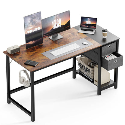 JHK 55-Inch Wooden Home Office Desk