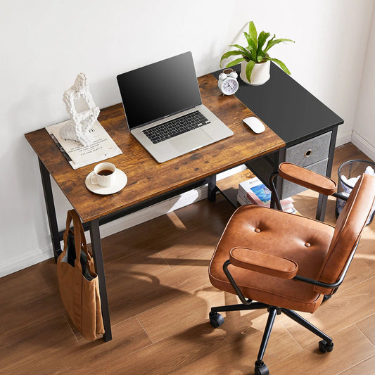 JHK 55-Inch Wooden Home Office Desk