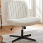 JHK Armless Wide Fabric Office Chair