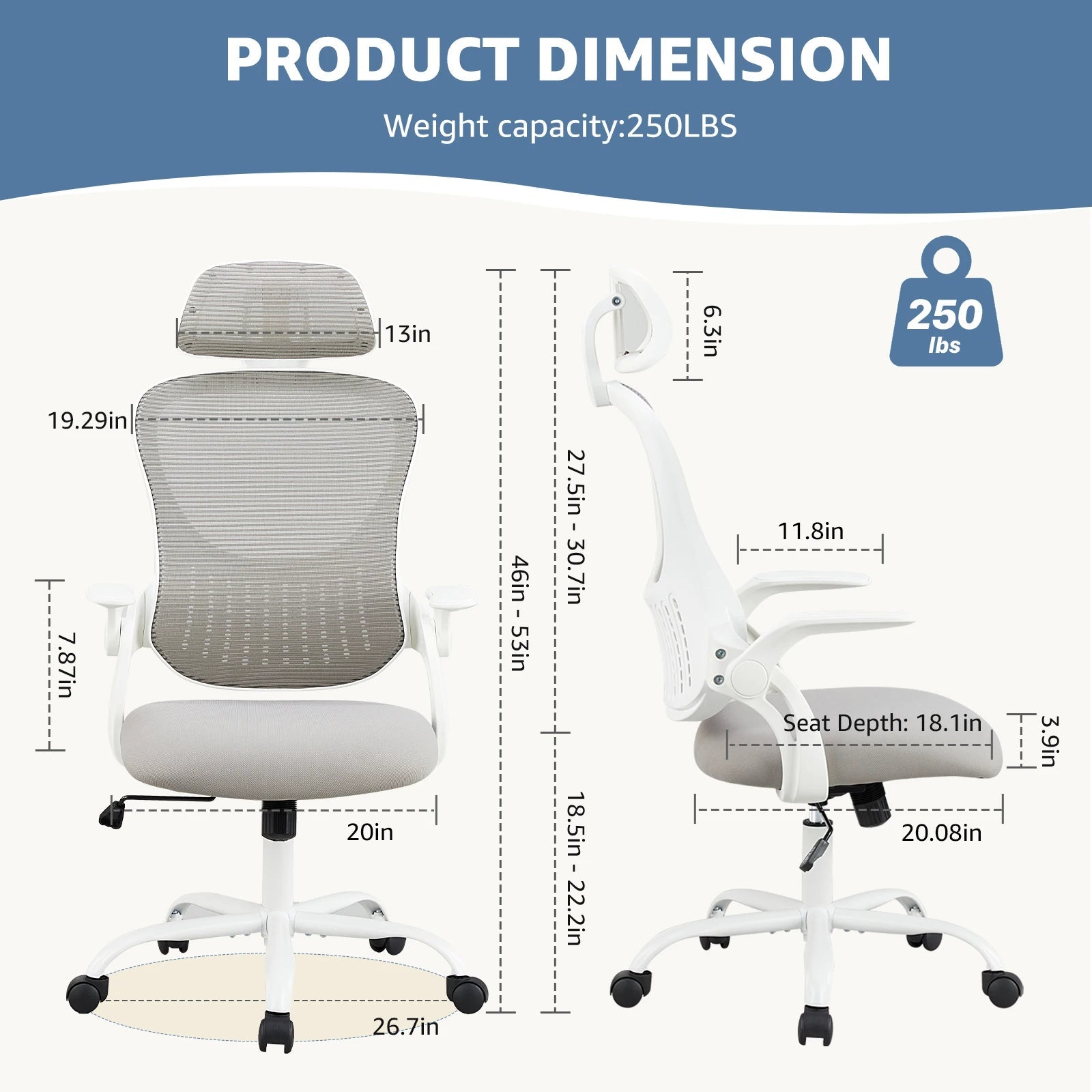 JHK Mesh Ergonomic Office Chair