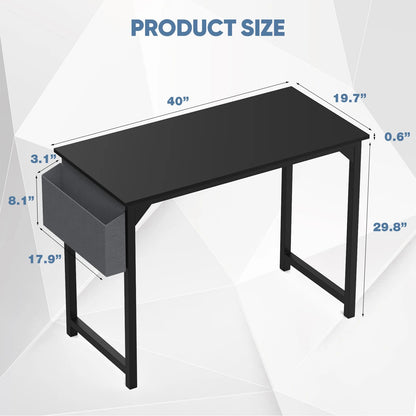 JHK Modern Compact Office Desk