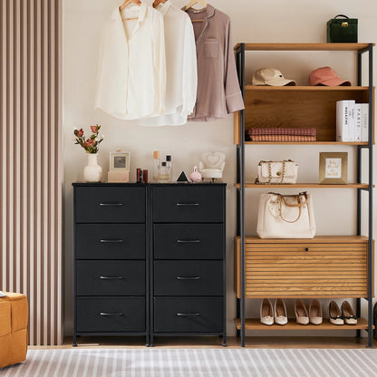 JHK Modern Fabric Multi-Drawer Cabinet