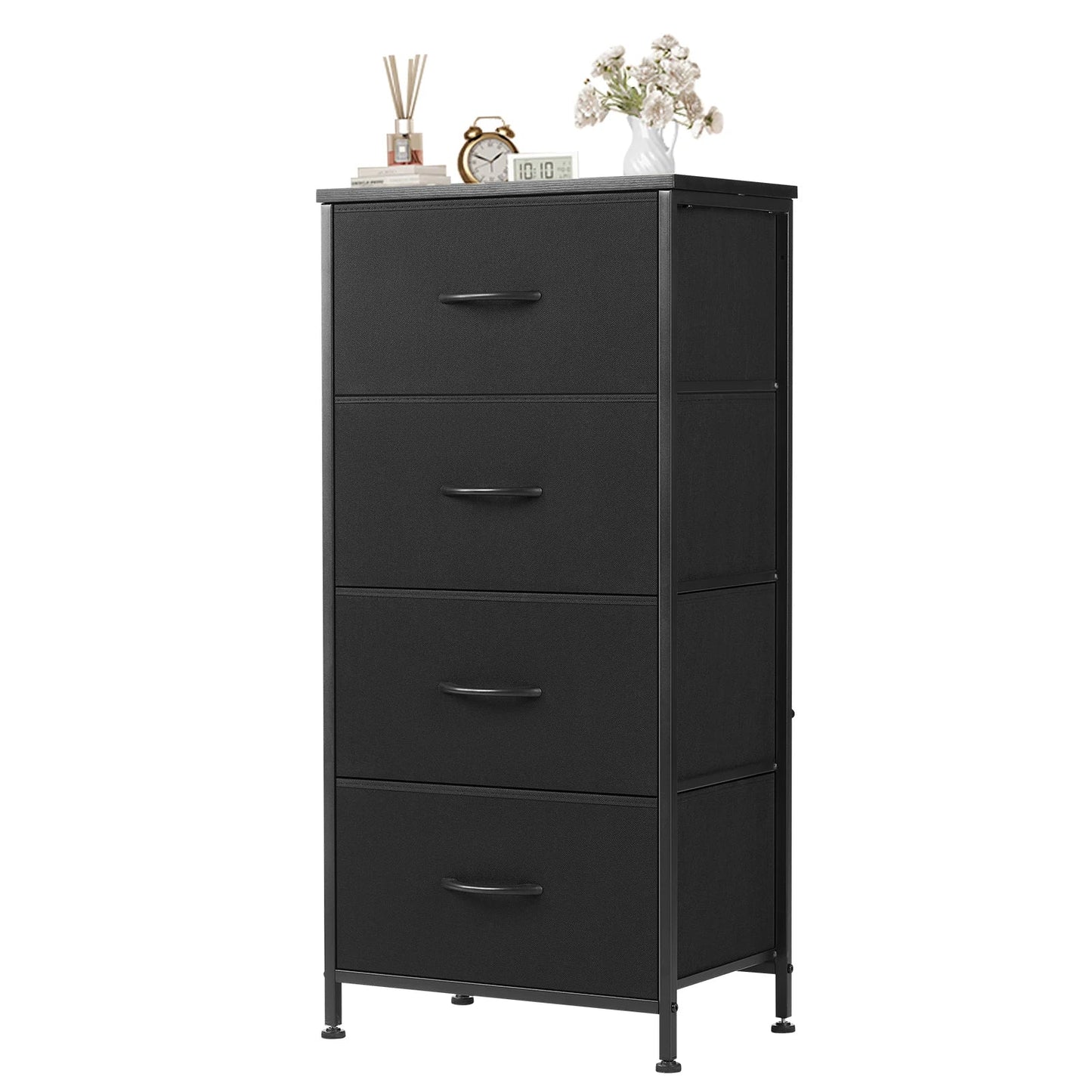 JHK Modern Fabric Multi-Drawer Cabinet