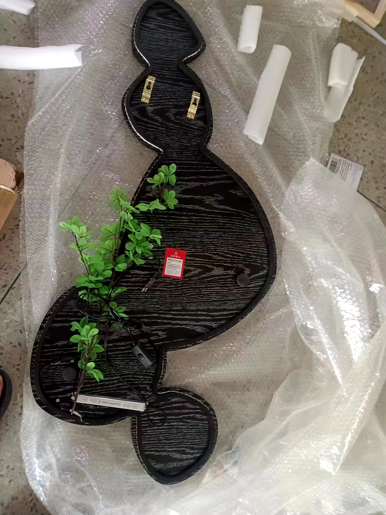 DecorBites™ Green Plant Mural Wall Lamp for Modern Living Room Decor