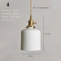 Japanese Ceramic Pendant Light - Elegant Minimalist Design