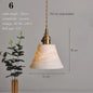 Japanese Ceramic Pendant Light - Elegant Minimalist Design