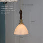 Japanese Ceramic Pendant Light with Polished Copper Finish