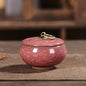 Japanese Cracked Ceramic Tea Storage