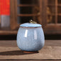 Japanese Cracked Ceramic Tea Storage