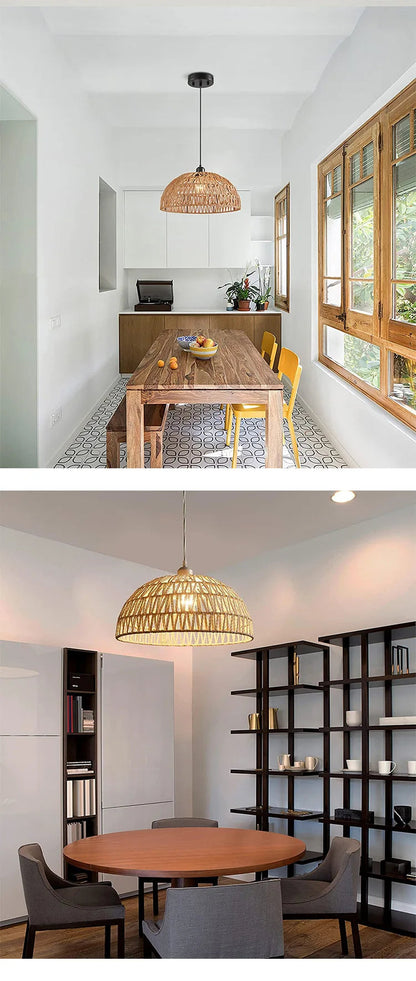 Japanese Hemp Rope Pendant Light