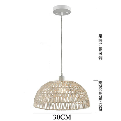 Japanese Hemp Rope Pendant Light