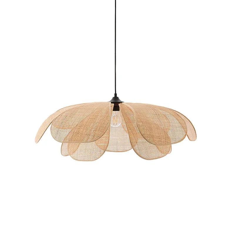 Japanese Rattan Pendant Lamp Chandelier