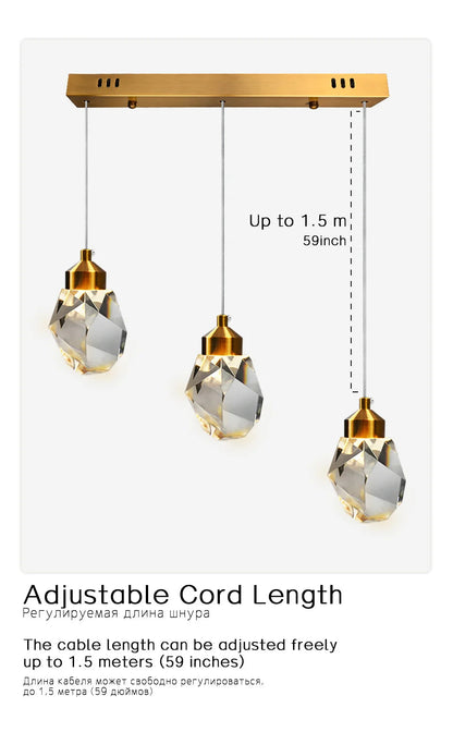 K9 Modern Nordic LED Crystal Chandelier