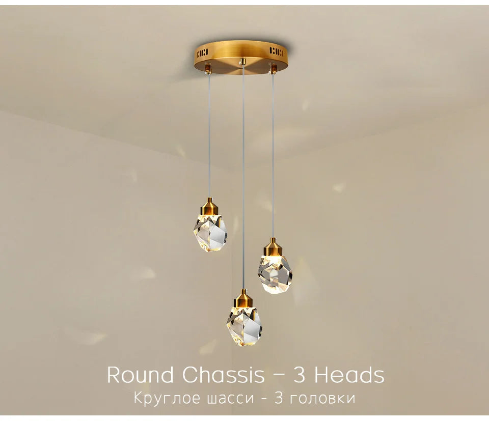 K9 Modern Nordic LED Crystal Chandelier