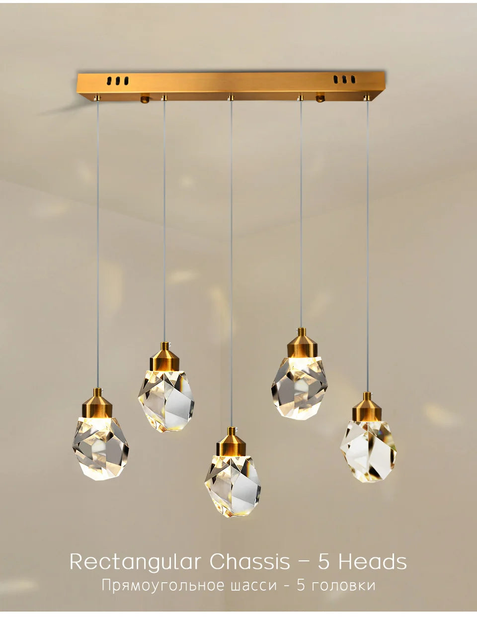 K9 Modern Nordic LED Crystal Chandelier