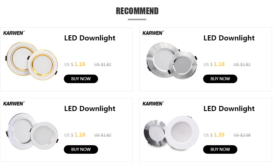 KARWEN 5W-18W Versatile LED Downlight