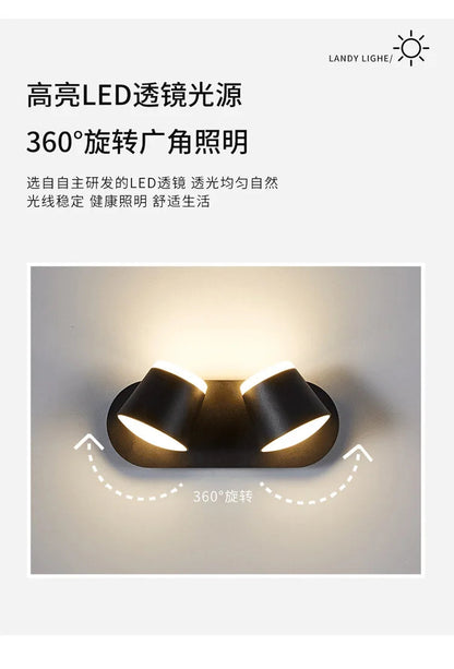 KICAAO Adjustable LED Wall Sconce