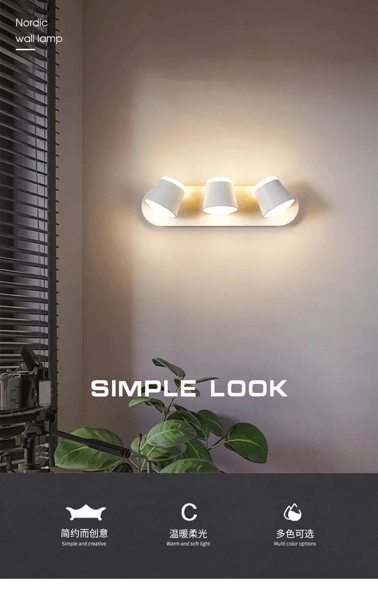 KICAAO Adjustable LED Wall Sconce