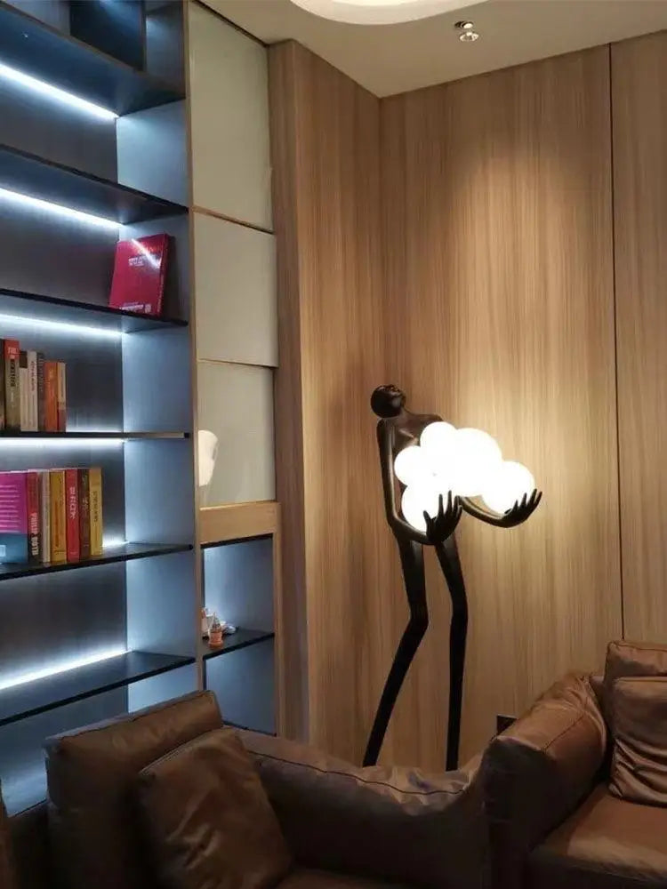 KIQUNEL Art Deco Human Floor Lamp