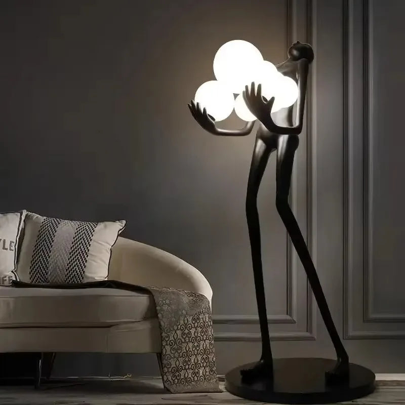 KIQUNEL Art Deco Human Floor Lamp