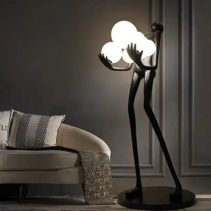 KIQUNEL Art Deco Human Floor Lamp