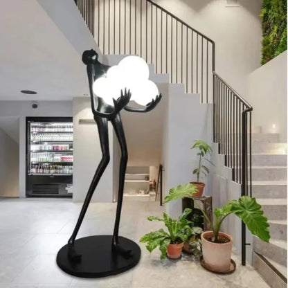 KIQUNEL Art Deco Human Floor Lamp