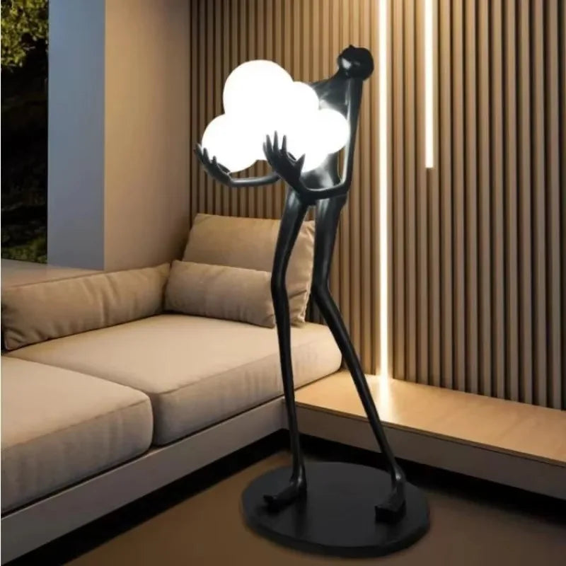 KIQUNEL Art Deco Human Floor Lamp