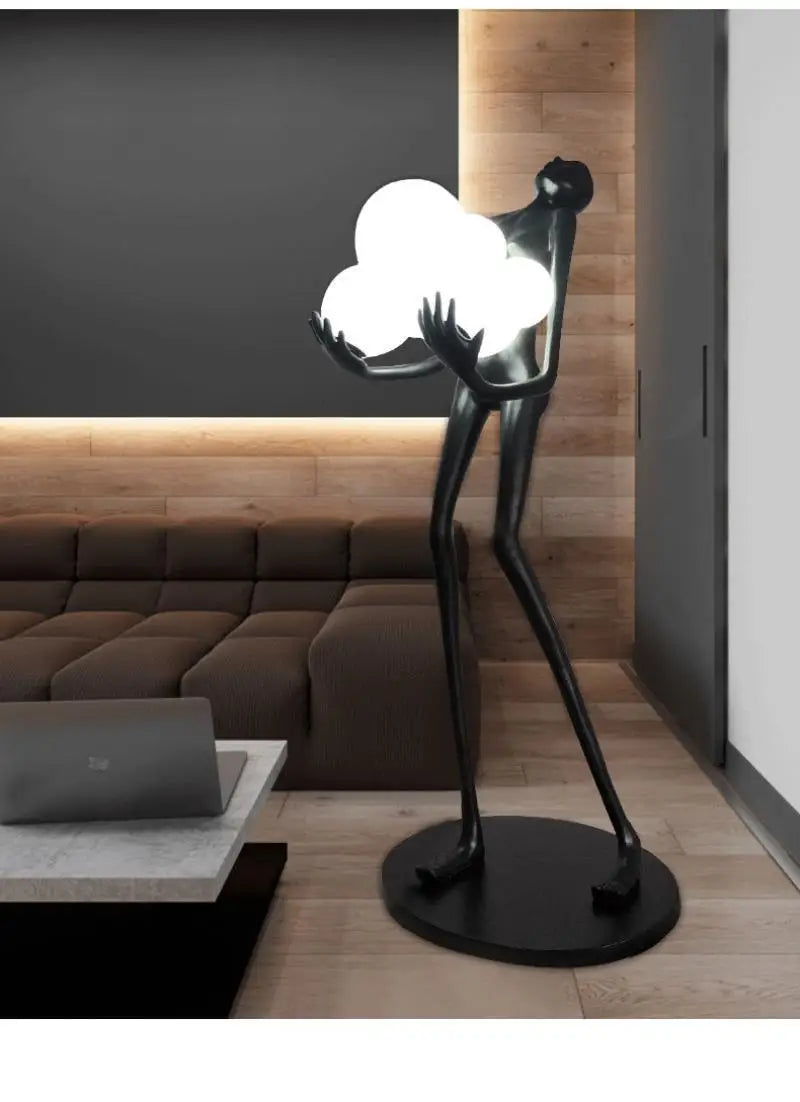 KIQUNEL Art Deco Human Floor Lamp