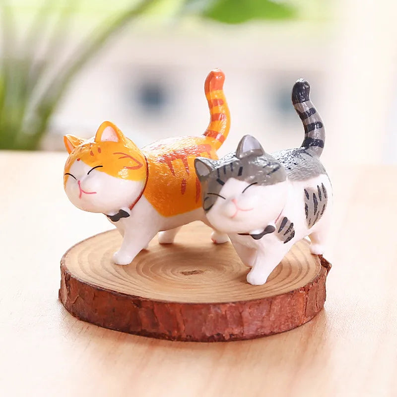 Kawaii Cat PVC Ornaments for Décor