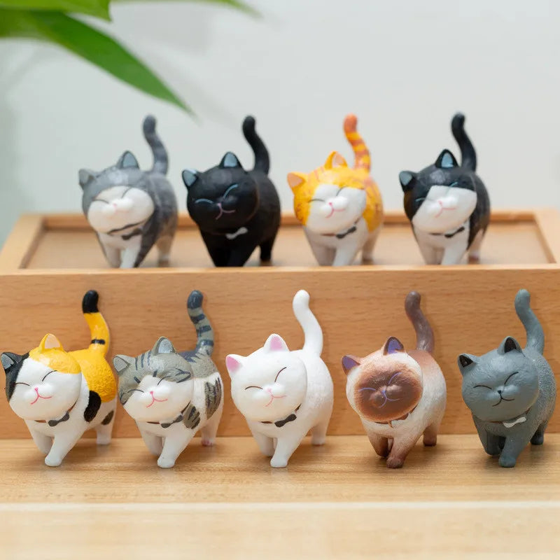 Kawaii Cat PVC Ornaments for Décor