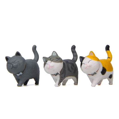 Kawaii Cat PVC Ornaments for Décor