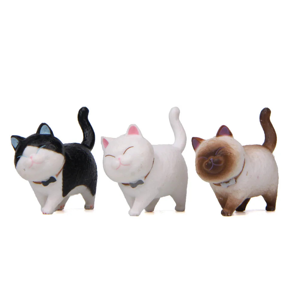 Kawaii Cat PVC Ornaments for Décor