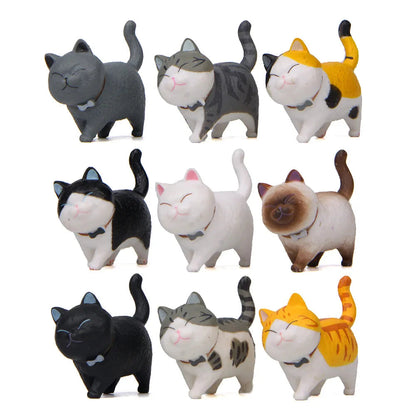 Kawaii Cat PVC Ornaments for Décor