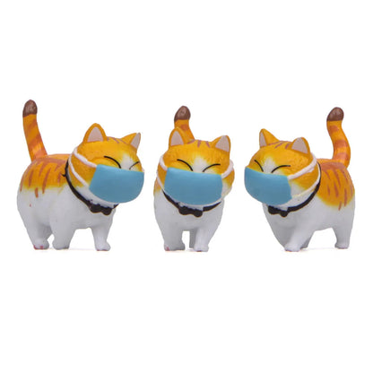 Kawaii Cat PVC Ornaments for Décor